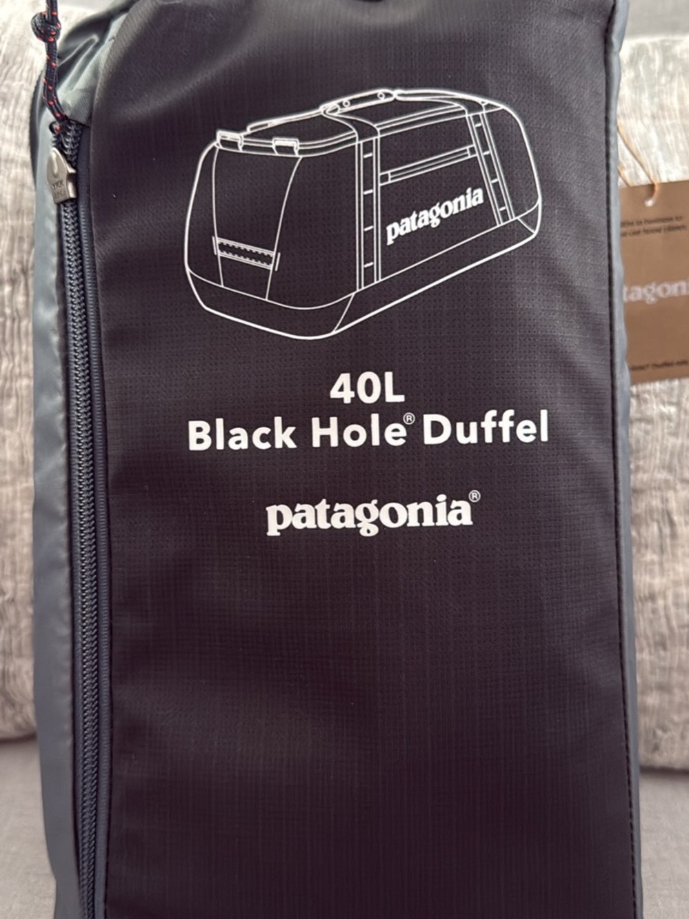 Patagonia 40L Black Duffel Bag - BRAND NEW with tags - Picture 5 of 12
